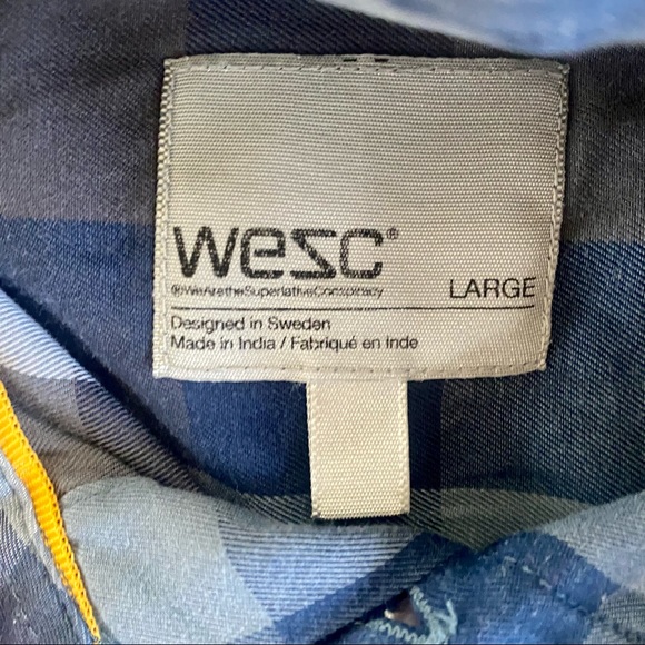 WeSC Plaid Long-Sleeve Button-Up Shirt - Picture 3 of 3